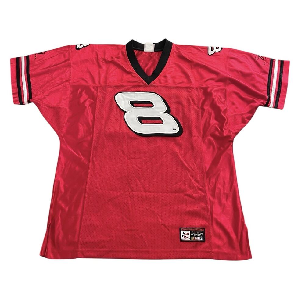 Chase Authentic NASCAR Stitched Dale Earnhardt Jr #8 Budweiser Jersey Men’s L